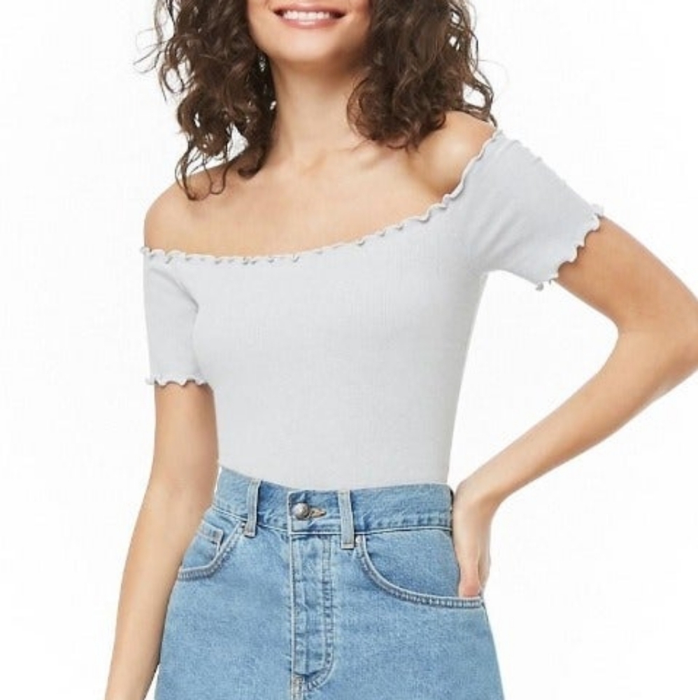 F21 off-the-shoulder bodysuit